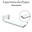 Ver imagem 7 de 2 Suportes de Parede Mão Francesa de Prateleira 15cm Estilo Moderno Aço Reforçado Invisível Branco