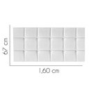 Ver imagem 2 de Painel Estofado Luxo Espanha 160cm Queen Size para Cama Box Corino Branco - Gat Magazine