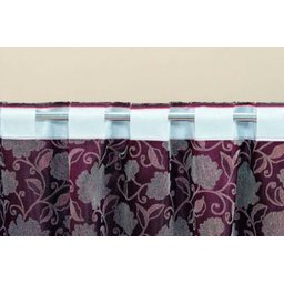 Cortina Janela Austria Estampada 2,00x1,70 Jacquard Vinho - Vermelho escuro - 2 Cortina Janela Austria Estampada 2,00x1,70 Jacquard Vinho - Vermelho escuro - 2