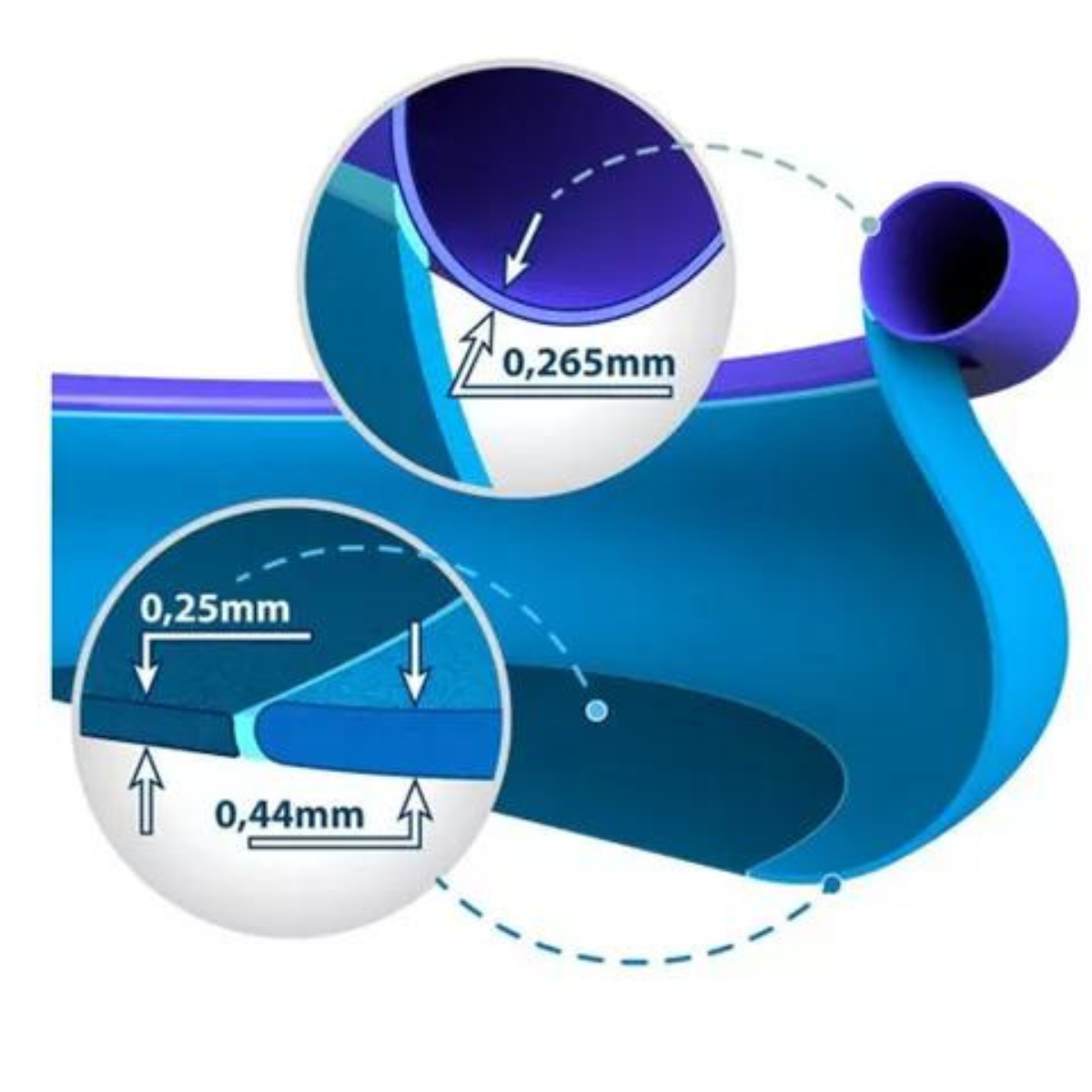Piscina Inflável Intex Borda Inflada Easy Set 880l 183x51cm:azul - 4