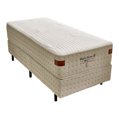 Cama Box Solteiro Americano Molas Ensacadas Black Horse Carolina Mattress 96x203 Carolina Mattress G