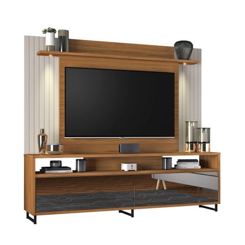 Home Theater Colorado Freijó com Off White - MoveisAqui