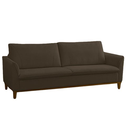 Sofá 2 Lugares Namoradeira Montreal Veludo Bege Café - Meu Estofado Sofá 2 Lugares Namoradeira Montr