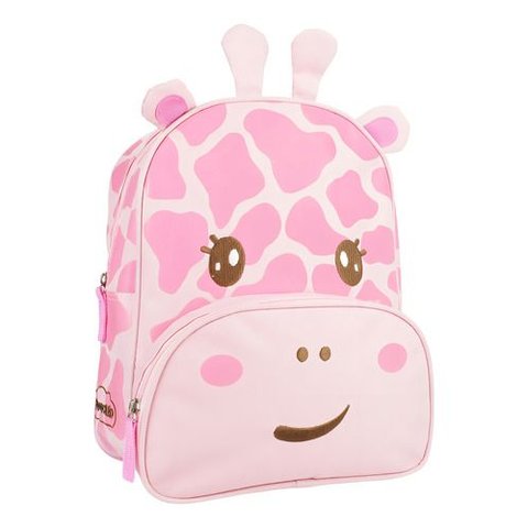 Mochila Infantil Menina Bichinho Rosa Girafa Pimpolho