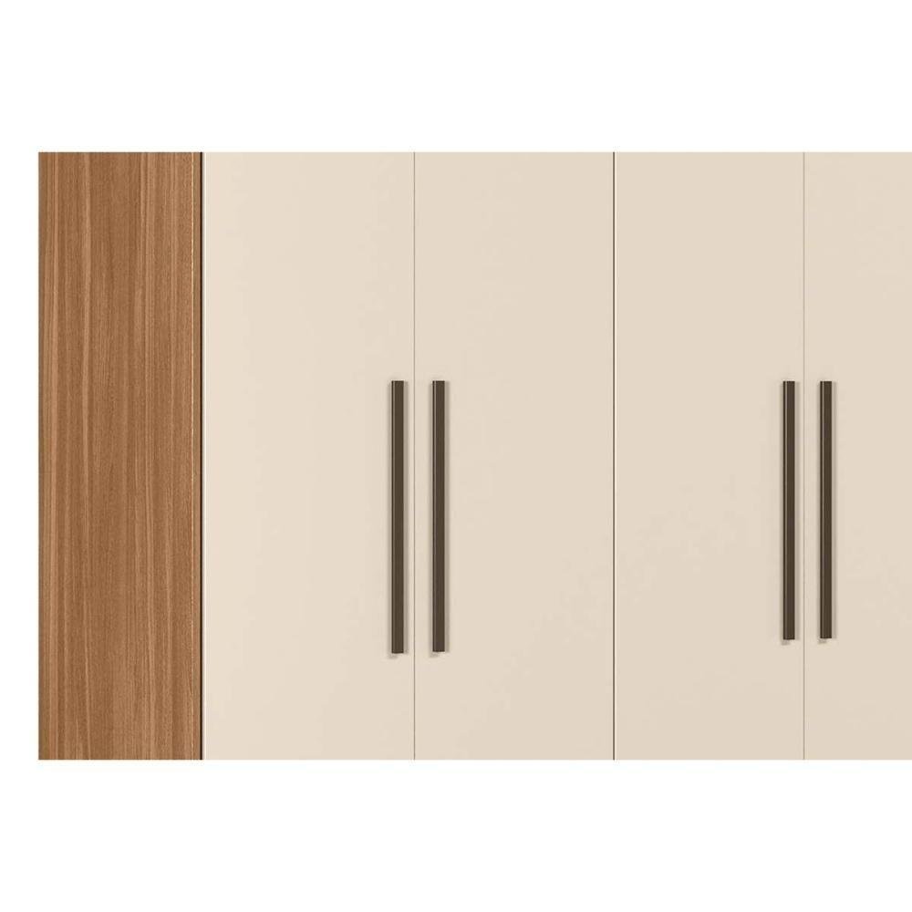 Guarda Roupa 6 Portas 4 Gavetas Venice Amêndola-off White - Demóbile - 7