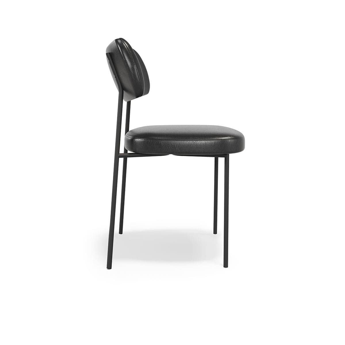 Cadeira Estofada Mona para Sala Jantar Gourmet em Aço-couríssimo-edecasamoveis - 6