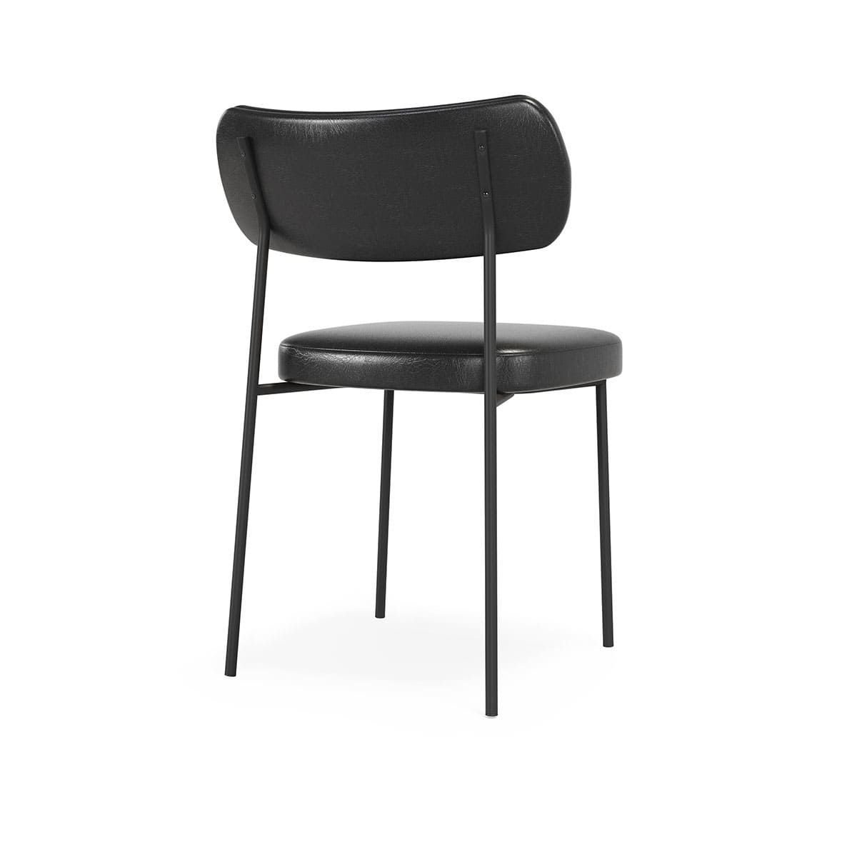 Cadeira Estofada Mona para Sala Jantar Gourmet em Aço-couríssimo-edecasamoveis - 8
