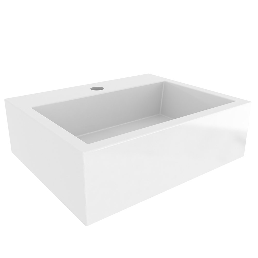 Conjunto Banheiro Gabinete 80 cm 03 Gavetas Com Cuba E Espelheira Oslo B06 Tau Cristal - Lyam Decor - 5
