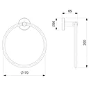 Ver imagem 2 de Toalheiro de Metal Anel City Celite