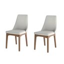 Ver imagem 1 de Kit 2 Cadeira Elsie Matelasse Linho Base Natural 45cm - 70697