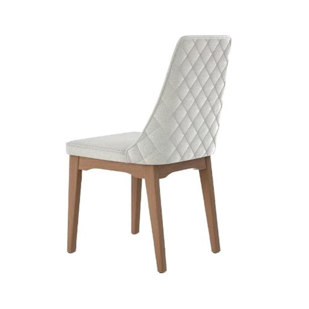 Kit 2 Cadeira Elsie Matelasse Linho Base Natural 45cm - 70697 - 3