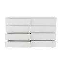 Ver imagem 5 de Cômoda Antuérpia 8 Gavetas com Pés Branco - Panorama Móveis