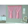 Cortina Quarto Infantil Lili 2,00x1,60 Rosa Floral - 1
