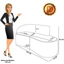 Ver imagem 4 de Sofá 4 Lugares Orgânico 220 Cm Morgan Bouclê D03 - D'rossi