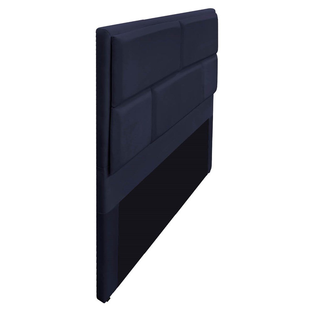 Cabeceira Casal Brick P02 140 cm para cama Box Corano Azul Marinho - Amarena Móveis - 6