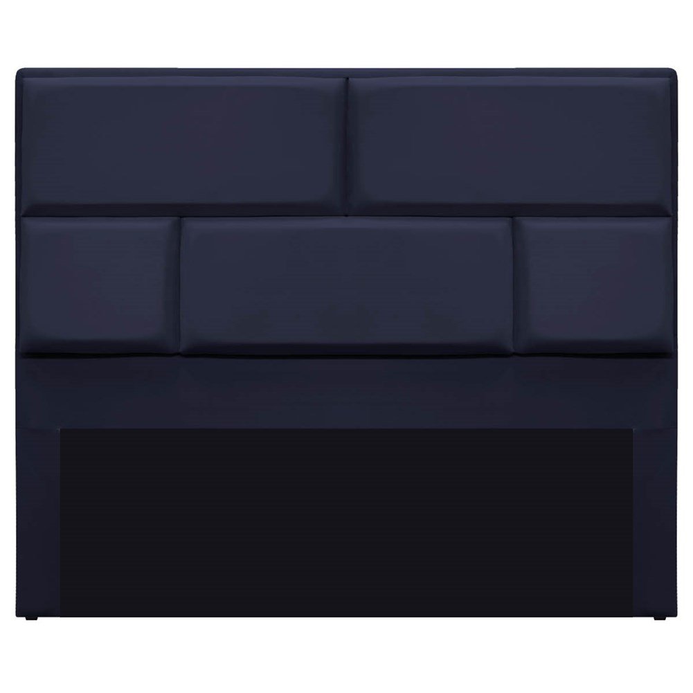 Cabeceira Casal Brick P02 140 cm para cama Box Corano Azul Marinho - Amarena Móveis - 3
