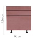 Ver imagem 2 de Cabeceira Estofada Argentina 90cm Solteiro Para Cama Box Quarto Suede Rose Gold - Gat Magazine