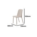 Ver imagem 3 de Kit 4 Cadeiras de Jantar Aço e Linho California