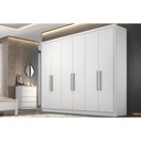 Ver imagem 1 de Guarda Roupa Casal 6 Portas e 4 Gavetas Rizon Plus Branco - Novo Horizonte