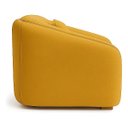 Ver imagem 4 de Poltrona Lilian Luxo Recepção Escritório Suede Bege:mostarda/liso