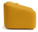 Ver imagem 4 de Poltrona Lilian Luxo Recepção Escritório Suede Bege:mostarda/liso