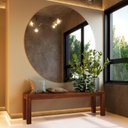 Ver imagem 1 de Banco para Sala de Jantar Hall de Entrada Quarto 100% Madeira Maciça Nature