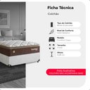 Ver imagem 2 de Colchão Viúva Comfort Class Pillow Top 28x128x188cm - Marrom- e-Shop Casa