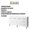 Ver imagem 5 de Balcão para Pia Emily 160 Cm Moblis Cor:branco