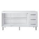 Ver imagem 3 de Balcão para Pia Emily 160 Cm Moblis Cor:branco