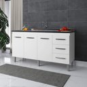 Ver imagem 2 de Balcão para Pia Emily 160 Cm Moblis Cor:branco