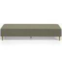 Ver imagem 3 de Puff Decorativo Sala de Estar Bali W01 Pés Palito 210x60cm Bouclê Oliva - Lyam Decor