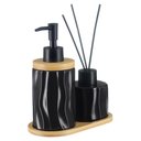 Ver imagem 2 de Kit Lavabo Banheiro Bambu Aromatizador Saboneteira Líquida 375