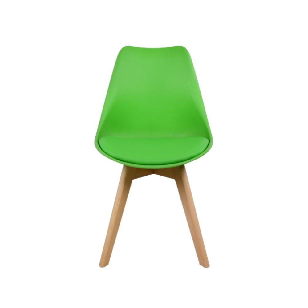 Kit de 4 Cadeiras Prizi Wood E75-Verde - 2