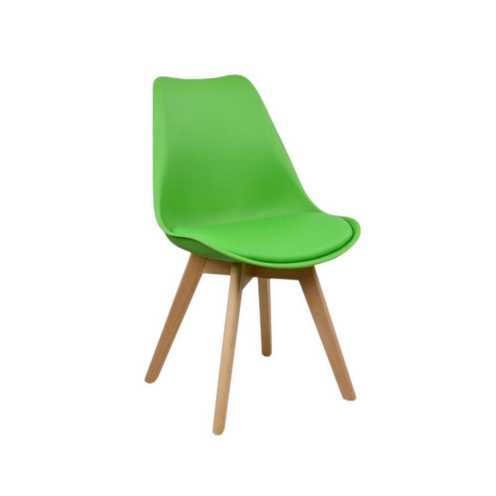 Kit de 4 Cadeiras Prizi Wood E75-Verde - 3