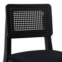 Ver imagem 7 de Banqueta Gabi Madeira Maciça Encosto C- Telinha C- 68cm Altura - Preto Assento Estofado Linho Preto