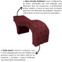 Ver imagem 5 de Maca Estética Estofada Reclinável Ergonômica Suede Ludmilla:bordô