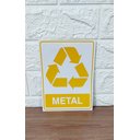 Ver imagem 3 de Placa Adesiva Sinalização Lixo Metal 15x20 Cm Adesivo