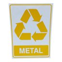 Ver imagem 1 de Placa Adesiva Sinalização Lixo Metal 15x20 Cm Adesivo