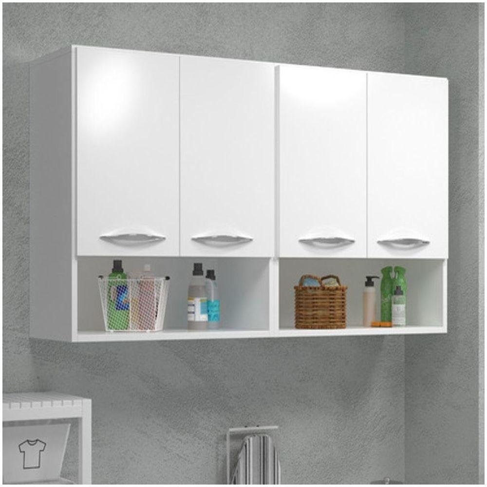 Armario Aéreo Mdp 120Cm Para Sala De Chão - 4
