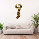 Ver imagem 3 de Decoração de Parede Escultura de Metal Exclusivo no Brasil Home Decor Dourado
