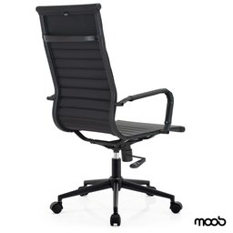 Cadeira de Escritório Moob Berlim Presidente Esteirinha Giratória com Função Relax Dark - 7