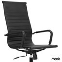 Ver imagem 2 de Cadeira de Escritório Moob Berlim Presidente Esteirinha Giratória com Função Relax Dark