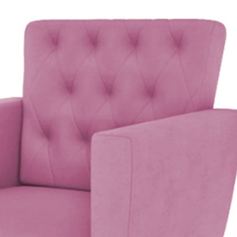 Kit 2 Poltronas Nina com Capitone - Rosa - 3