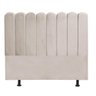 Cabeceira Estofada Alanis 195Cm King Suede Bege D A Decor - 3