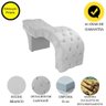Maca Estofada Reclinável Sobrancelhas Cílios Suede Beatriz Cor:branco - 4