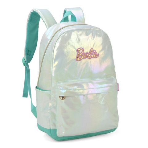 Mochila Barbie Verde C/ Brilho Ms46811bb - Luxcel