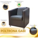 Ver imagem 7 de Poltrona Decorativa Gabi para Recepção Sala e Quarto Material Sintético Star Confort