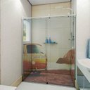 Ver imagem 1 de Adesivo Decorativo Para Box e Vidro 3D - Kombi