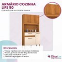 Ver imagem 5 de Armário de Cozinha Life 90cm 4 Portas e 1 Gaveta