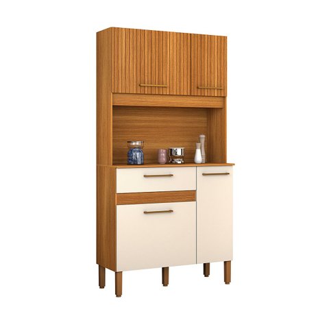 Armário de Cozinha Life 90cm 4 Portas e 1 Gaveta